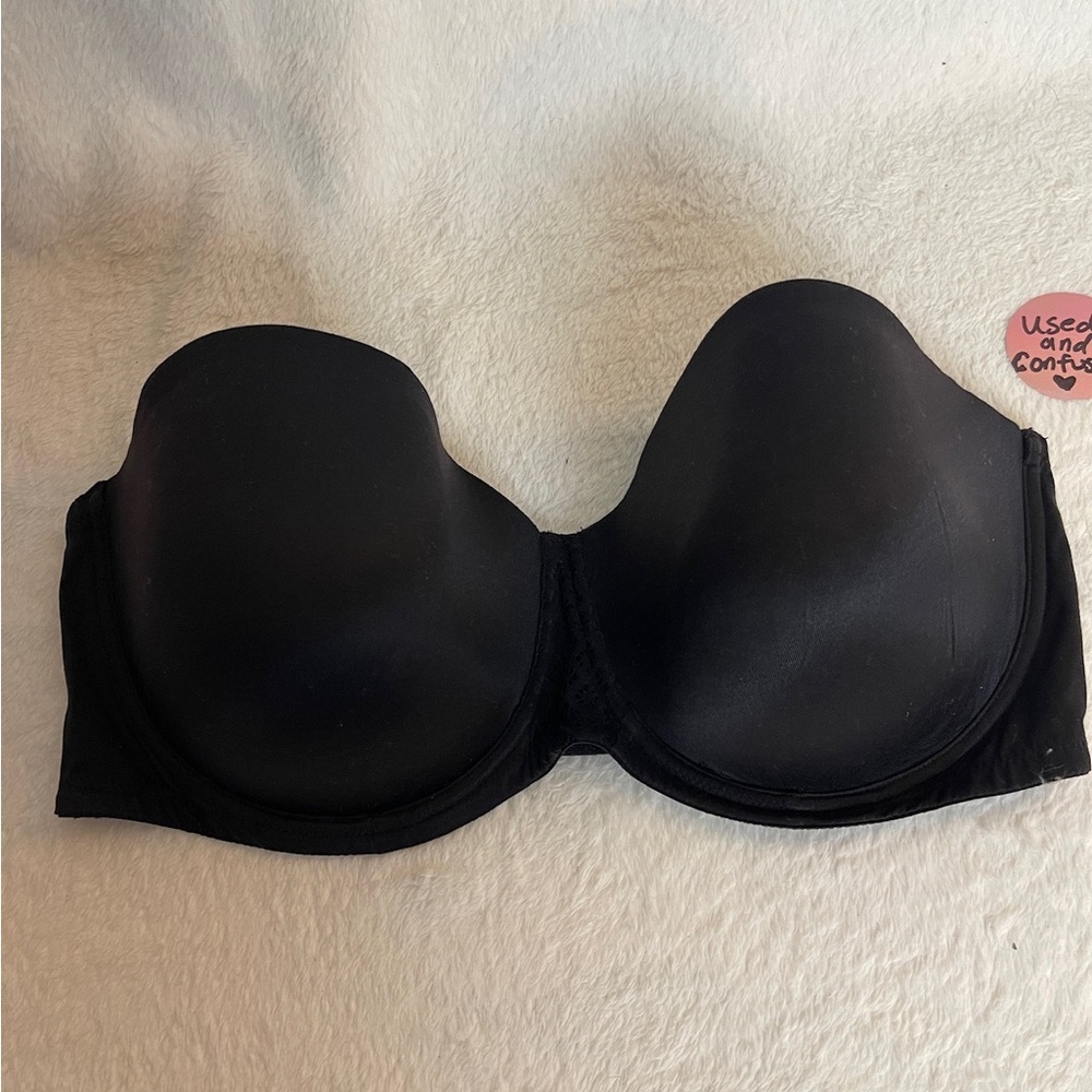 Bali Classic Black Strapless Bra